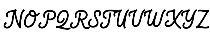 Slightly Famous Regular Font UPPERCASE