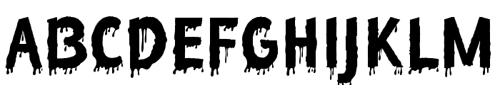 Slime and Blood Font UPPERCASE