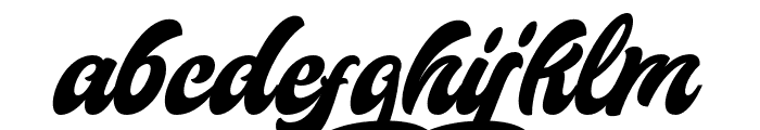 Slimeha-Regular Font LOWERCASE