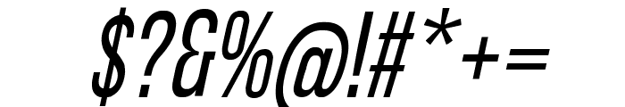 Slimfact Pro Italic Font OTHER CHARS