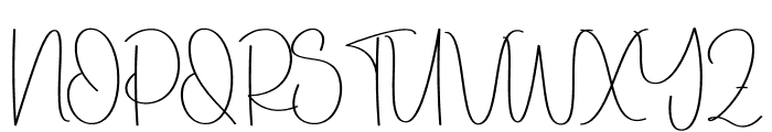 Slimfit Font UPPERCASE