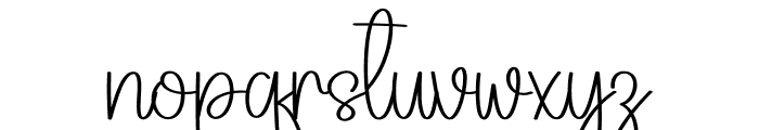 Slimfit Font LOWERCASE