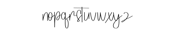 Slimings Font LOWERCASE