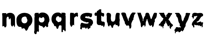 Slimy Juicy Bloody Expanded Font LOWERCASE