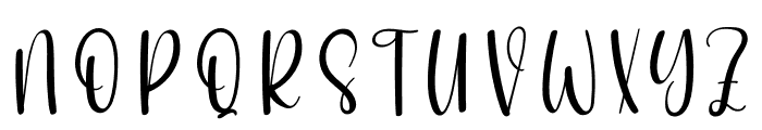 Slinky Font UPPERCASE