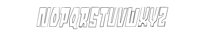 Sloanstone Outline Font UPPERCASE