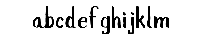 Slopes-Regular Font LOWERCASE