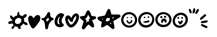 Slothy Jelly Symbol Regular Font UPPERCASE