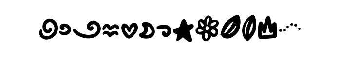 Slothy Jelly Symbol Regular Font UPPERCASE