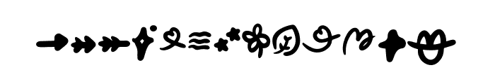 Slothy Jelly Symbol Regular Font LOWERCASE