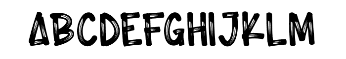 Small Brush Font UPPERCASE
