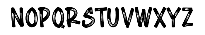 Small Brush Font UPPERCASE