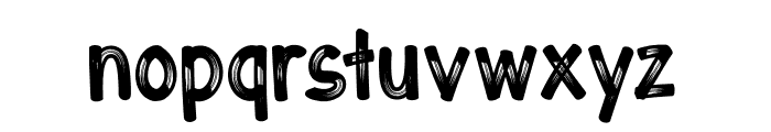 Small Brush Font LOWERCASE