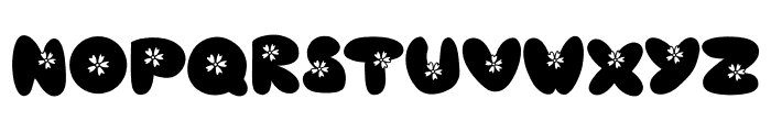 Small Flower Font UPPERCASE