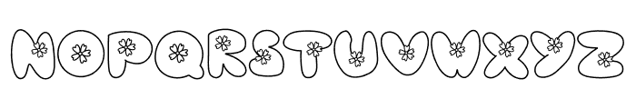 Small Flower Font LOWERCASE