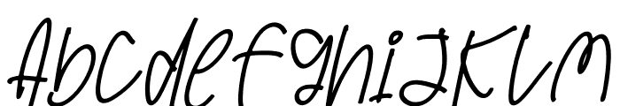 Small Krowstar Italic Font UPPERCASE
