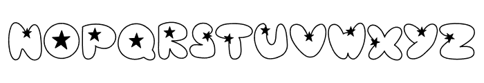 Small Star Font LOWERCASE