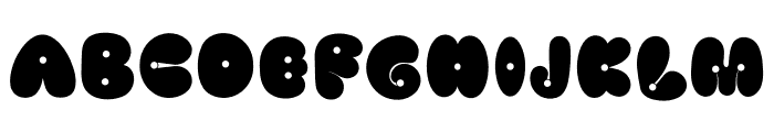Small round hole Regular Font UPPERCASE