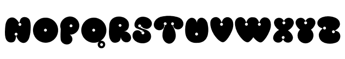Small round hole Regular Font UPPERCASE