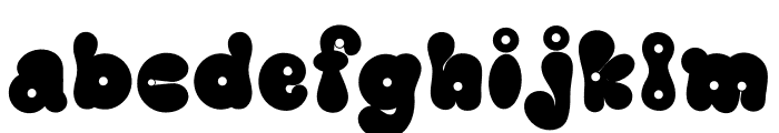 Small round hole Regular Font LOWERCASE