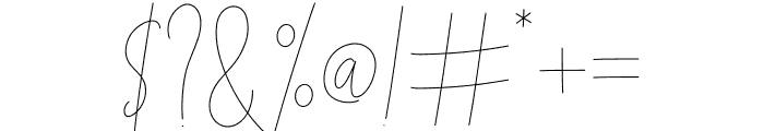 Smart Handwriting Font OTHER CHARS