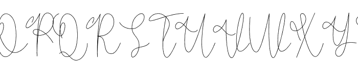 Smart Handwriting Font UPPERCASE