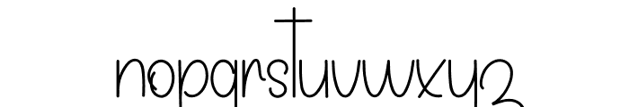 Smile Christina Font LOWERCASE