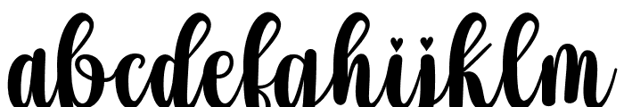 SmileCalligraphy Font LOWERCASE