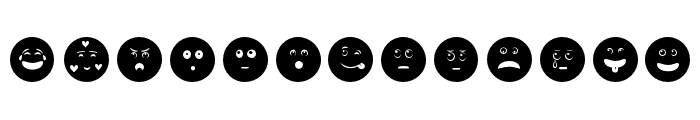 Smiles Emoji Regular Font UPPERCASE