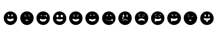 Smiles Emoji Regular Font LOWERCASE