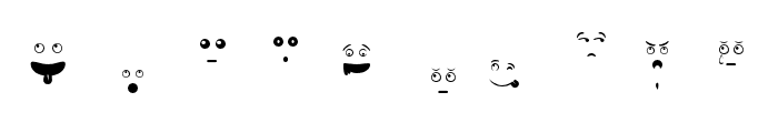 Smiles Expression Regular Font OTHER CHARS