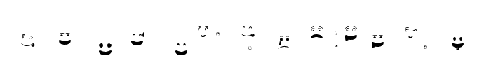 Smiles Expression Regular Font UPPERCASE