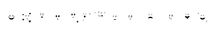 Smiles Expression Regular Font UPPERCASE