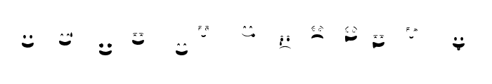 Smiles Expression Regular Font LOWERCASE
