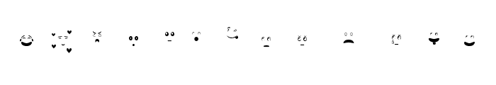 Smiles Expression Regular Font LOWERCASE