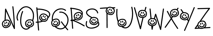 Smiley Happiness Font UPPERCASE