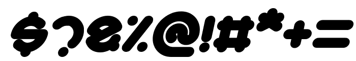 Smiley Turtle Bold Italic Font OTHER CHARS