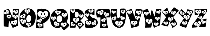 Smiling Heart Font UPPERCASE