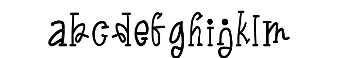 Smiling Star Font-Regular Font LOWERCASE