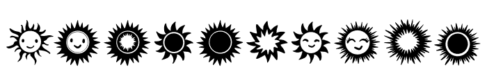 Smiling Sun Font OTHER CHARS