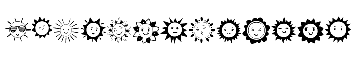 Smiling Sun Font LOWERCASE