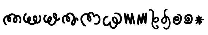 Smirky Symbols Font LOWERCASE