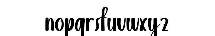 Smitsun Font LOWERCASE