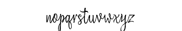 SmolderBrush Font LOWERCASE