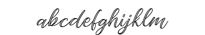 Smoochie Inline Regular Font LOWERCASE