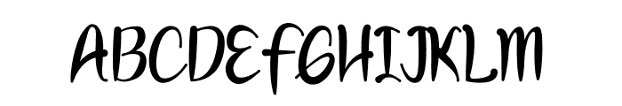 Smootchie Font UPPERCASE