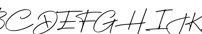Smooth Signature Font UPPERCASE