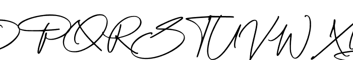 Smooth Signature Font UPPERCASE