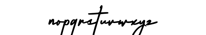 Smooth Signature Font LOWERCASE