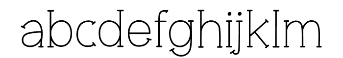 Smooth lines - 1 Font LOWERCASE